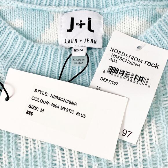 John + Jenn Women's Leopard Print Dolman Sleeve Sweater Medium - Picture 7 of 8